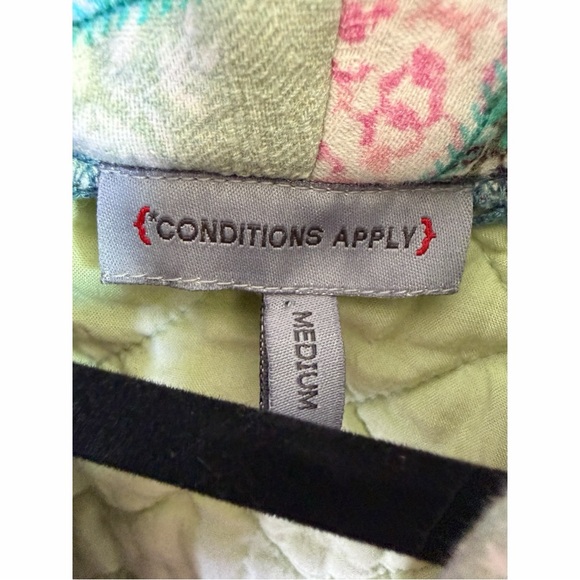 Anthropologie Conditions Apply printed quilted jacket M - Picture 3 of 5